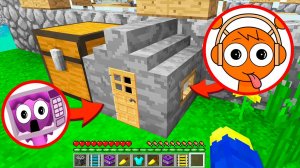 ЭТО ДОМ в 1 БЛОК для МАЛЕНЬКИХ СПРУНКОВ в МАЙНКРАФТ