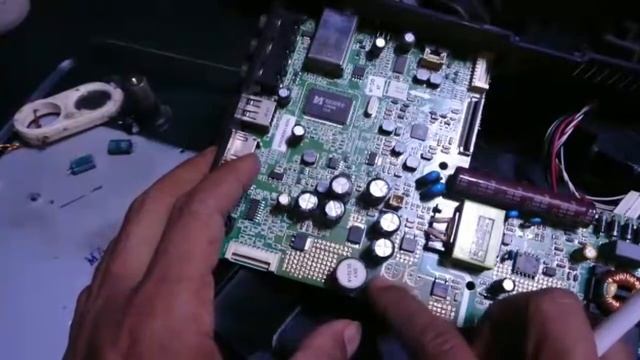 Cara servis tv led Panasonic gambar garis garis смотреть онлайн