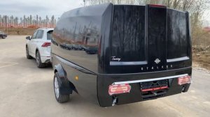 Прицеп Сталкер Туринг чёрного цвета