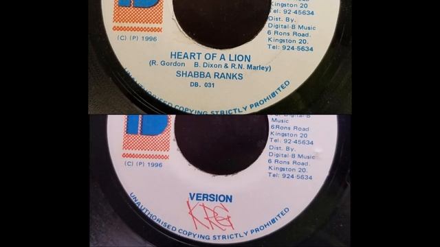 Shabba Ranks - Heart Of A Lion - Digital B 7" w/ Version - 1996 смотреть онлайн