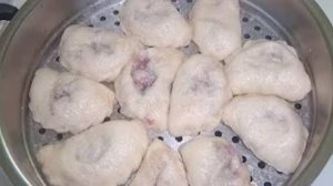 Постные вареники на пару с капустой и с вишней