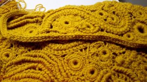 Ирландское кружево для начинающих.Обвязка края кардигана. Видео 1.
