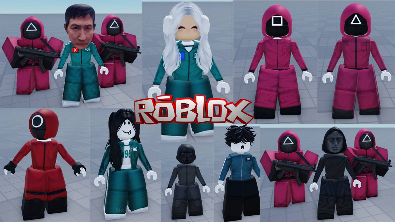 Скины "Игра в кальмара" для РОБЛОКС с id кодами смотреть онлайн