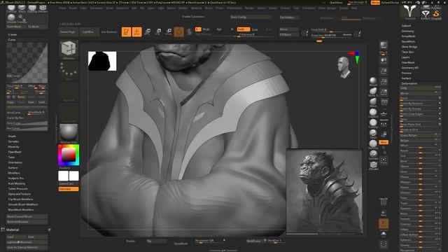 MONKEY MONK ZBrush +Photoshop. Timelapse #character #zbrush #3dartist смотреть онлайн