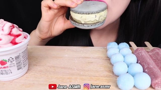 MUKBANG RAINBOW ICE CREAM 무지개 아이스크림 먹방 JANE ASMR 제인