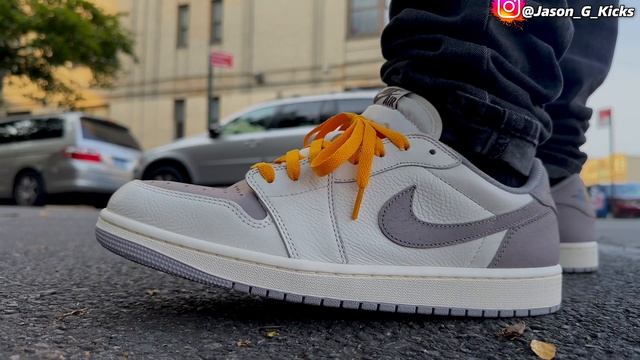 Lace Swap & On Feet 👣 Jordan 1 Low OG Atmosphere смотреть онлайн