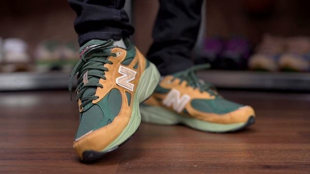 New Balance 990V3 MiUSA TAN & GREEN Review & On Foot