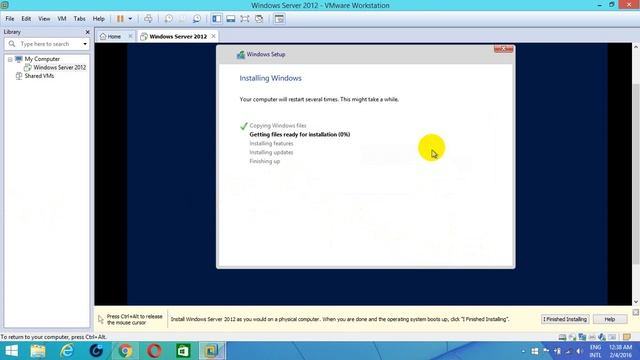 How to install Windows Server 2012 on VMware смотреть онлайн