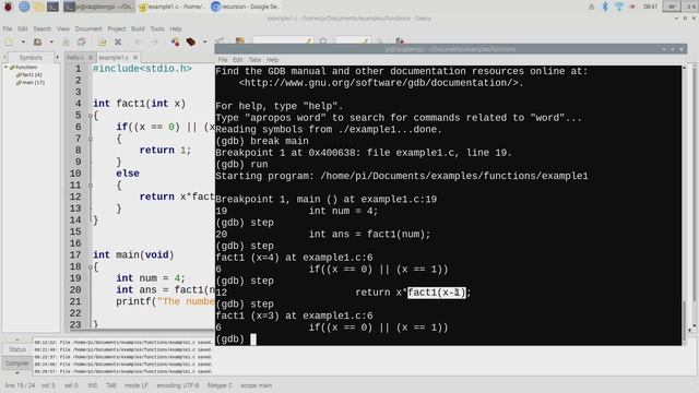 CSC241: 7 September, Recursion and Functions in C смотреть онлайн