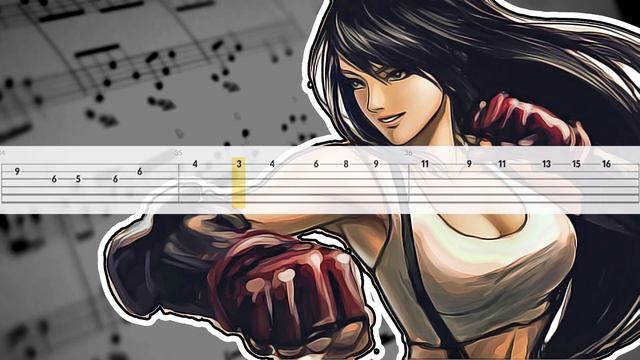 Final Fantasy 7 - Fighting (Easy Guitar Tabs Tutorial Book) смотреть онлайн