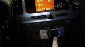 Штатная магнитола Опель Зафира В, проверка звучания через aux. Обзор функций. часть 2.mp4