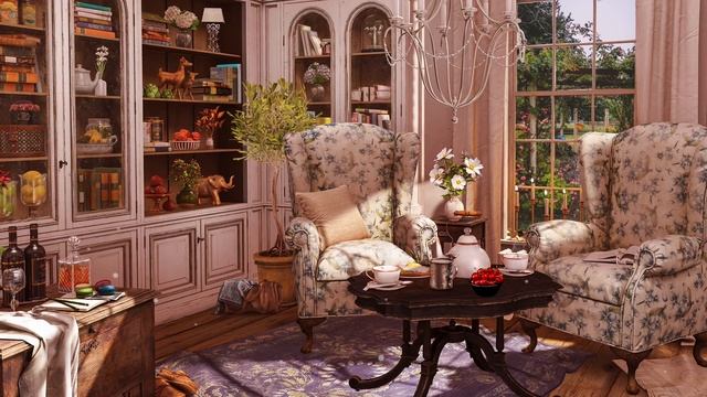 SPRING TEA ROOM AMBIENCE: Relaxing Spring Sounds to Invigorate You! Cozy Springtime Nature Sounds смотреть онлайн