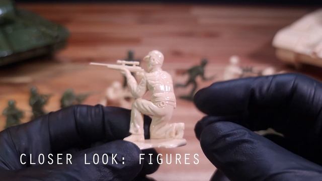 BIG ARMY MEN TANKS - M41 Walker Bulldog Green and Tan смотреть онлайн