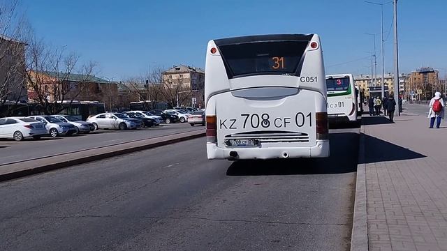 Астана. C051 Scania omnilink маршрут 31 A525 Iveco Crossway 13m LE маршрут 3ка смотреть онлайн