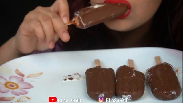 ASMR Eating Chocolate Ice Cream Bars, MILKA CHOCOLATE | (EATING SOUNDS) NO TALKING MUKBANG смотреть онлайн