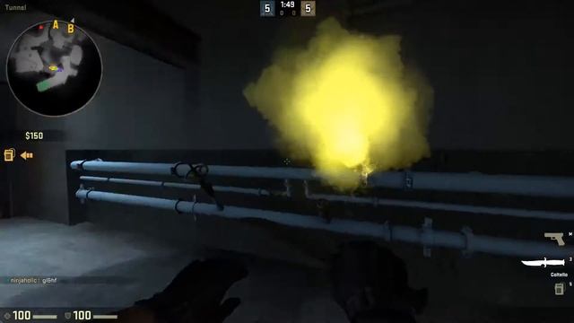 CS:GO Highlight #36 (Server-sided yellow steam on overpass?) смотреть онлайн