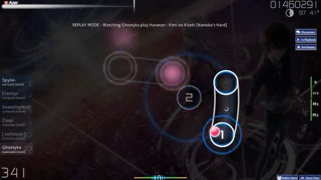 osu! Ghostyka - Kimi no Kiseki (Hard) смотреть онлайн