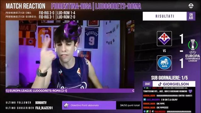 EMANUELSONN si SFOGA e BESTEMMIA dopo FIORENTINA RIGA 1 1 смотреть онлайн