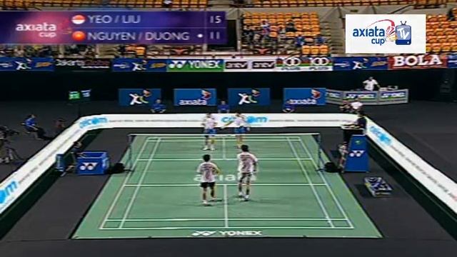 Yeo/Liu vs Nguyen/Duong - Day 3 (Group J) - Axiata Cup 2012 смотреть онлайн