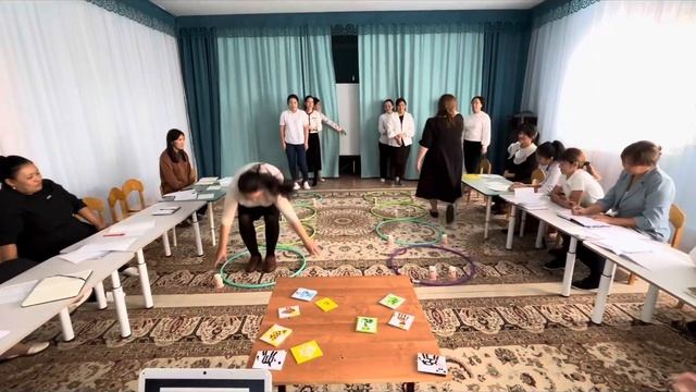 Әдіскер Ж.Танжарикова "Мектеп жасына дейінгі балалармен дидактикалық ойындар картотекасын әзірлеу" смотреть онлайн