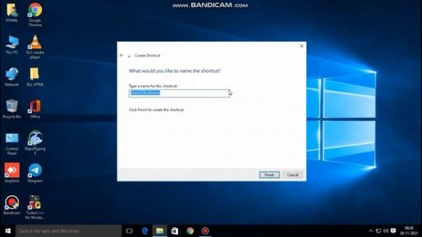 HOW TO CREATE SHUTDOWN SHORTCUT IN WINDOWS 10