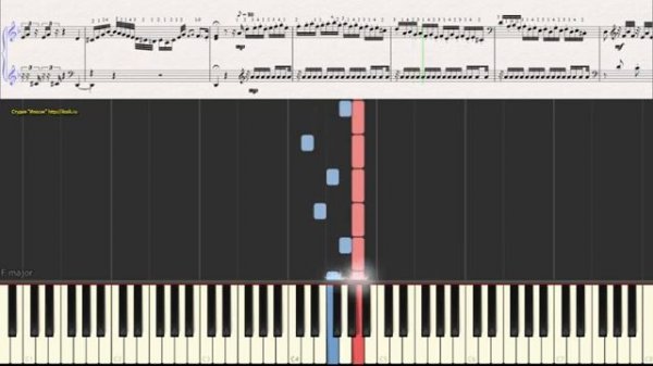 Токката и Фуга Ре Минор  ИС Бах Ноты и Видеоурок для фортепиано piano cover_360P.mp4