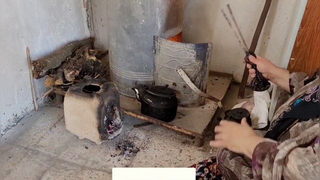 Iranian Village Lifestyle (How To Prepare Iranian Omelette And Bake Local Bread) Baking Bread