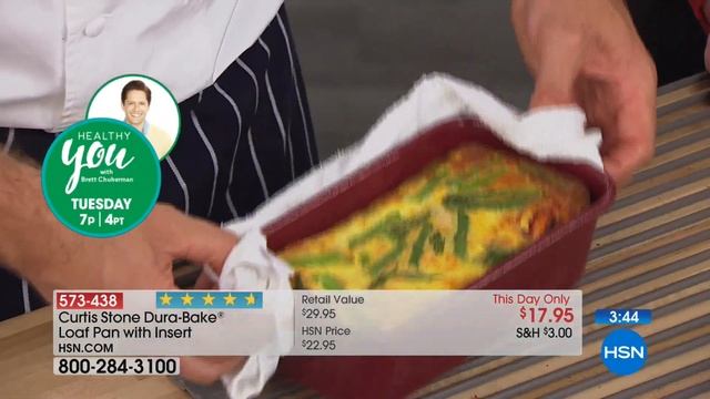 Curtis Stone DuraBake Loaf Pan with Insert смотреть онлайн