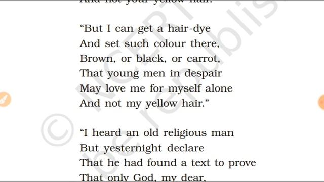 For Anne Gregory by W.B.Yeats।।class 10th poem ।।English by Shree kant sir смотреть онлайн