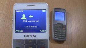 Incoming call & Outgoing call at the Same Time   Samsung c140 +Explay BM55