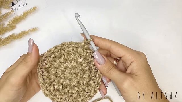 КОРЗИНКА ИЗ ДЖУТА КРЮЧКОМ