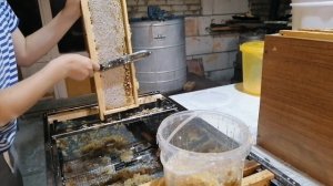 Откачка мёда 2023. НОВИНКА- стол для распечатки рамок.