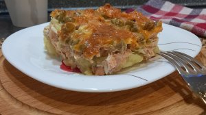 ЗАПЕКАНКА с Красной Рыбой и Картофелем в Духовке - Обзор Кухонных ПРИХВАТОК