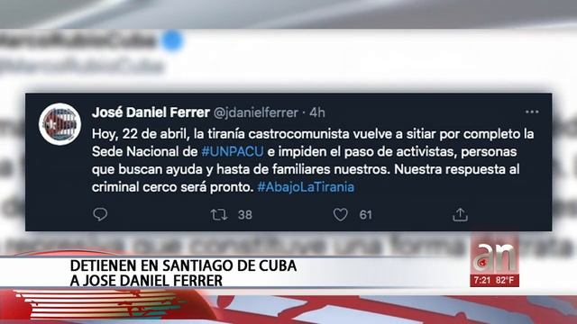 Detienen en Santiago de Cuba a José Daniel Ferrer смотреть онлайн