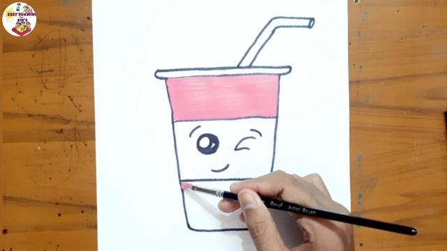 How to Draw a Cute Drink Easy | Learn to Draw Orange Juice Easy for Kids । drawing for toddler смотреть онлайн