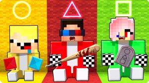 🔺🔴🟥ИГРА В КАЛЬМАРА 2 НО У КАЖДОГО СВОЙ ЦВЕТ В МАЙНКРАФТ! ШЕДИ ЛЕСКА И НУБИК MINECRAFT