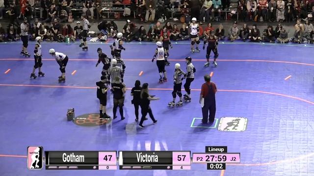 Victoria vs Gotham - 2019 International WFTDA Championships Game 9 смотреть онлайн