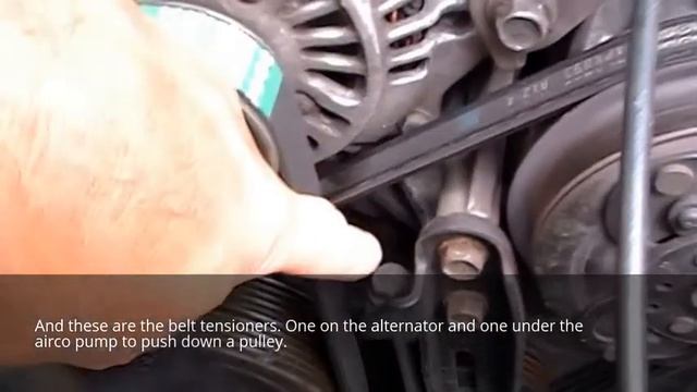 Replacing Alternator, Power Steering Pump and AC Compressor Belt 1999 Subaru Legacy - Liberty 2.0L смотреть онлайн