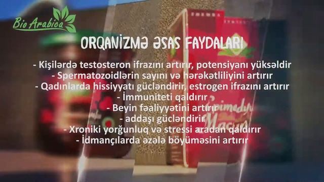 Epimedyumlu bitkisəl karışımlı məcun, Bio Arabica. смотреть онлайн