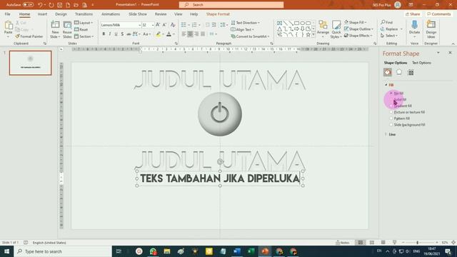 Desain Slide Judul Presentasi PowerPoint Cool and Elegant смотреть онлайн