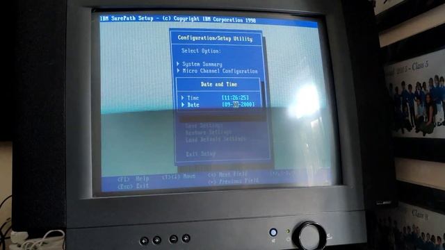 IBM PC Server 520 Bios setup смотреть онлайн