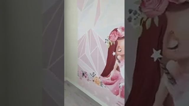 Фотообои танцующие балерины. Видеоотзыв в детской от покупателя смотреть онлайн