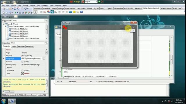 Custom Form using Lazarus IDE смотреть онлайн