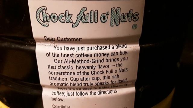 Chock full o' Nuts Vintage Coffee Can смотреть онлайн