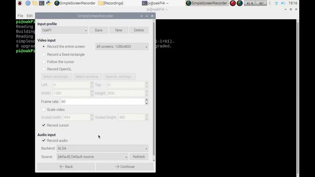Screen capture on Raspberry Pi via Simple Screen Recorder - how to install and use смотреть онлайн
