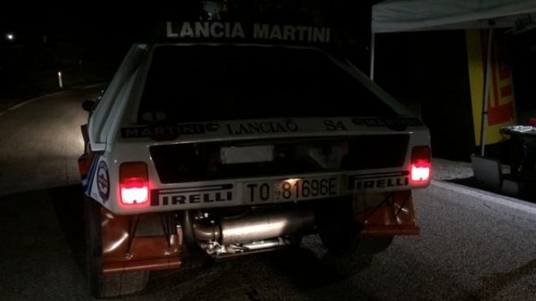Lancia Delta S4 B-group launch, evening stage, pure sound