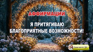 Аффирмации - Я притягиваю благоприятные возможности