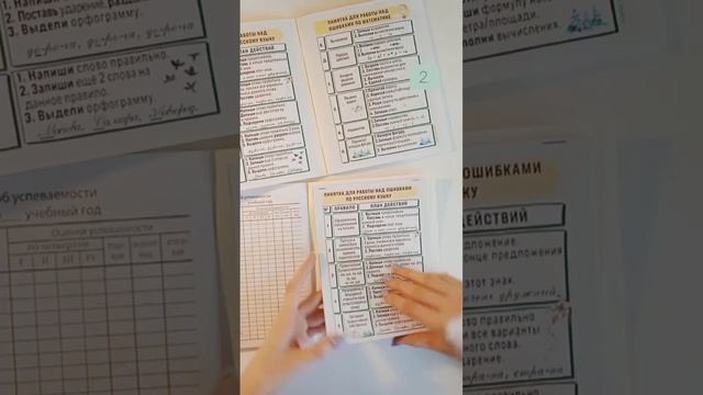 Памятки для работы над ошибками 1-4 класс смотреть онлайн