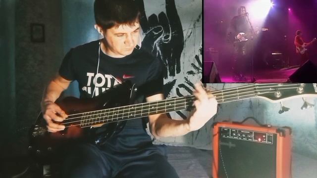 Чёрная луна - гр. Агата Кристи ( бас кавер )