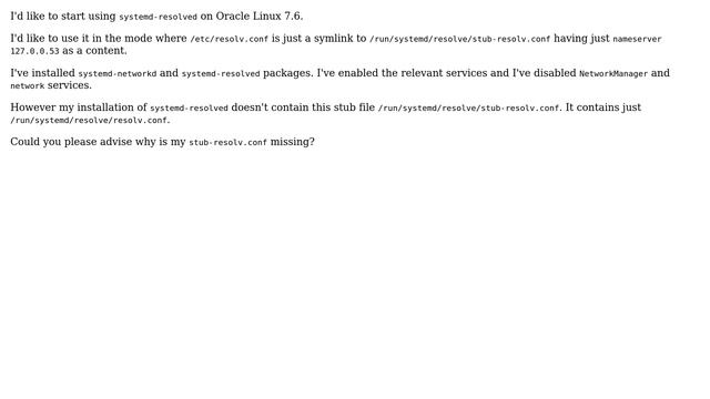 Where's my `stub-resolve.conf`? смотреть онлайн